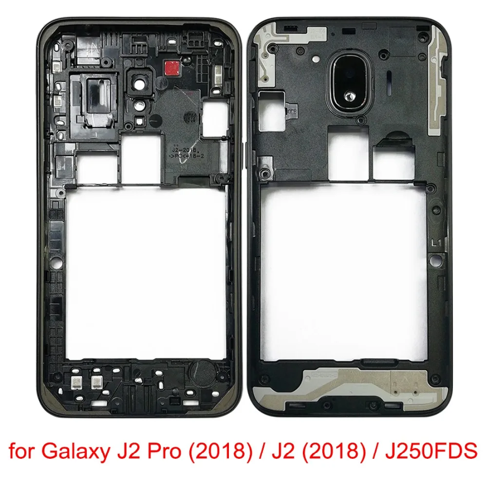 Для samsung Galaxy J2 Pro /J2 /J250FDS Корпус Шасси средняя рамка крышка с камерой стекло объектив Запасные части