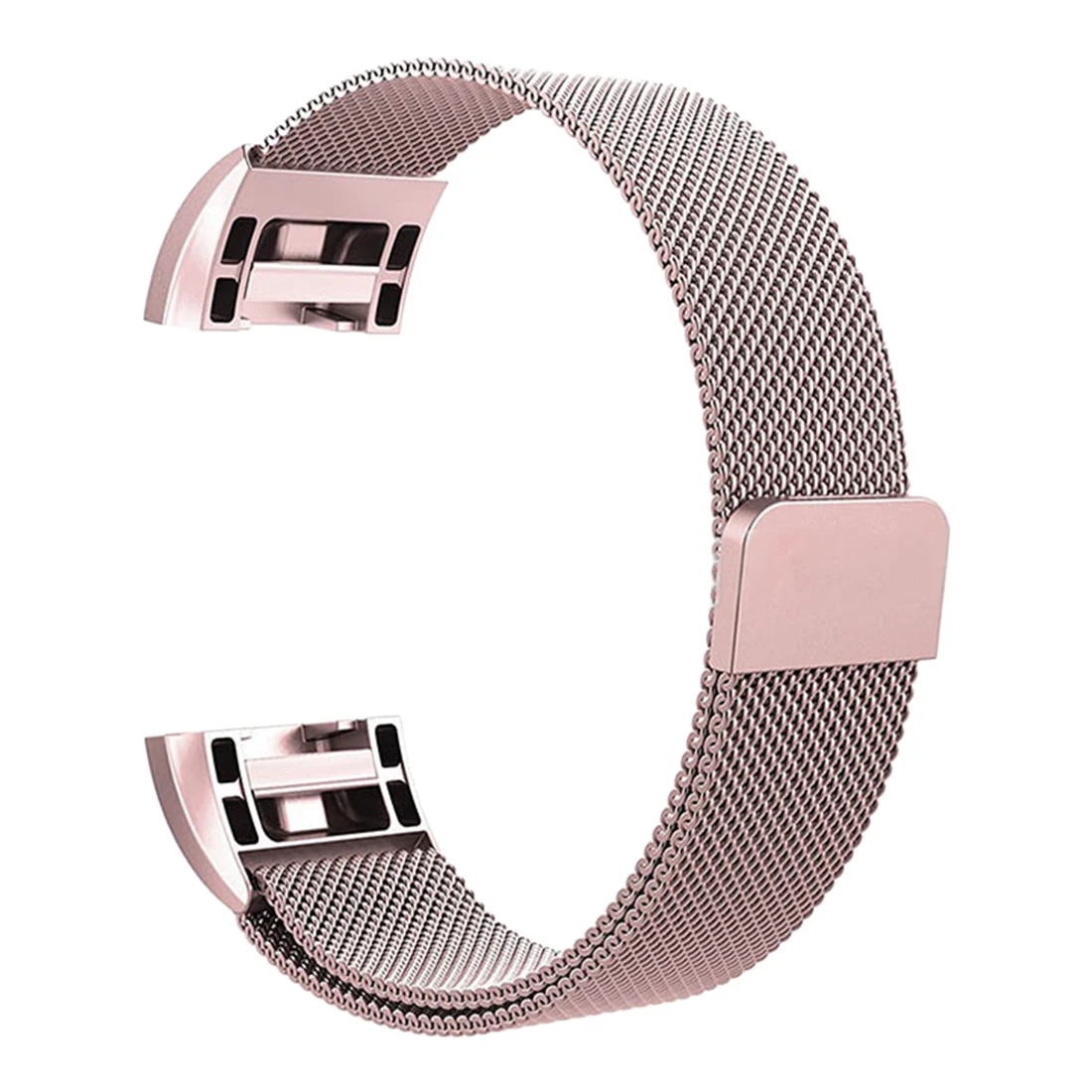purple Сменный ремешок для Fitbit Charge 2 Hr, браслет из нержавеющей стали для Fit Bit Charge2, умные часы, размеры S, L - Цвет: purple