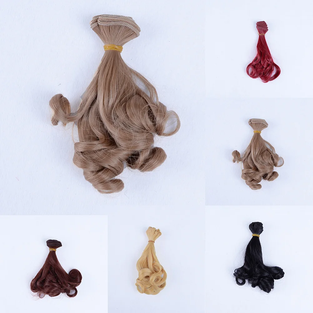 

15cm*100cm For Doll Wigs Extensions for 1/3 1/4 1/6 BJD Fashion DIY High-temperature Wire Wig Wavy Curl Curly Hair