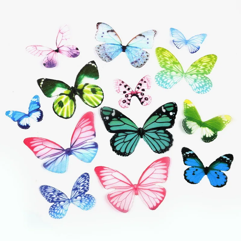 Лидер продаж подвеска в виде бабочки из пряжи марлевые крылья кулон разные цвета