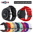 Силиконовый ремешок для Suunto AMBIT3, вертикальный ремешок для часов Suunto ПодарочныйАльфаСпартанский сменный ремешок для часов с отверткой