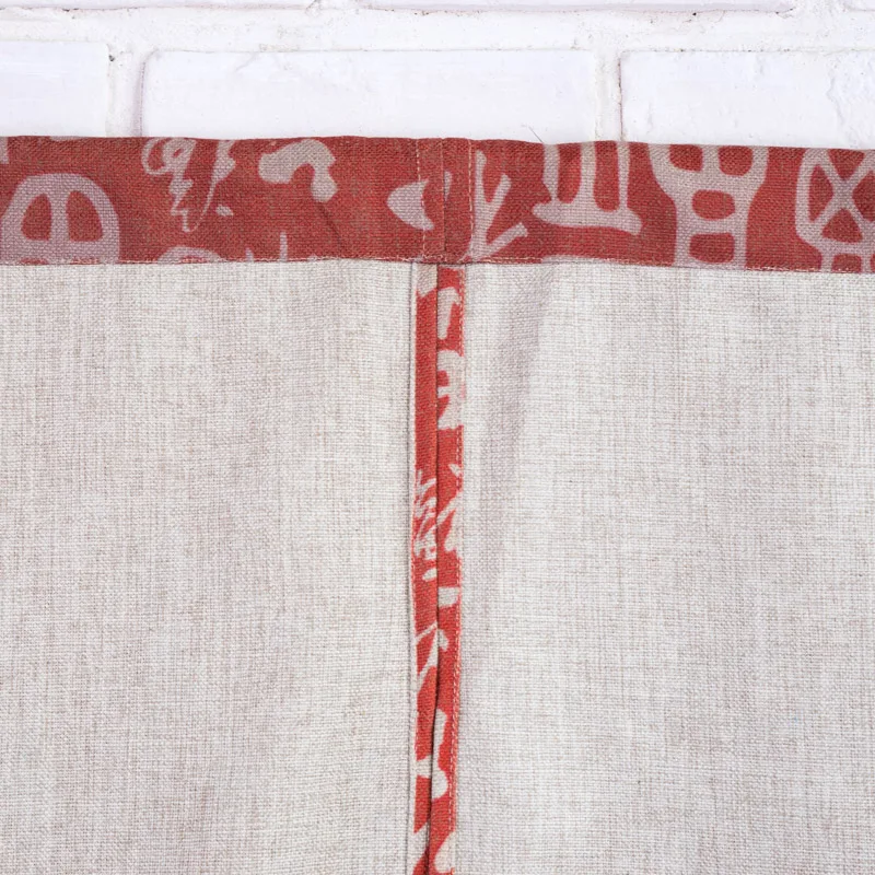 

Chinese cotton cloth curtain vintage curtains bedroom red decorative door curtain