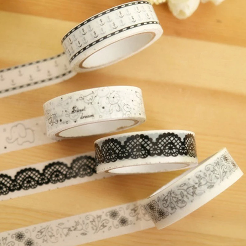 15 мм * 10 м 2 шт. Diy декоративная маскирующая лента милый Скрапбукинг мультфильм