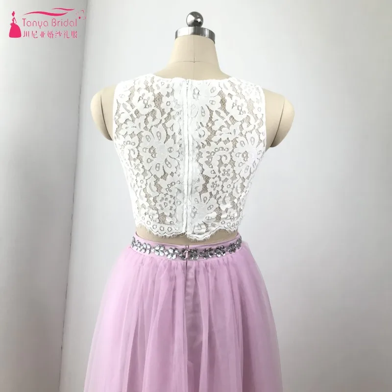 Платье для выпускного вечера из двух частей 2018 контрастный цвет vestido de festa