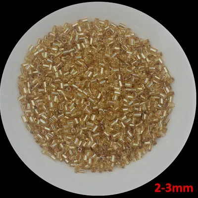 20 г/лот нескольких размеров золотистый Чешский Стекло Seedbeads Spacer трубки Стеклярус