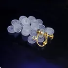 Силиконовые клипсы SEA MEW прозрачные против боли для серег, аксессуары для ювелирных изделий сделай сам, 50 шт.