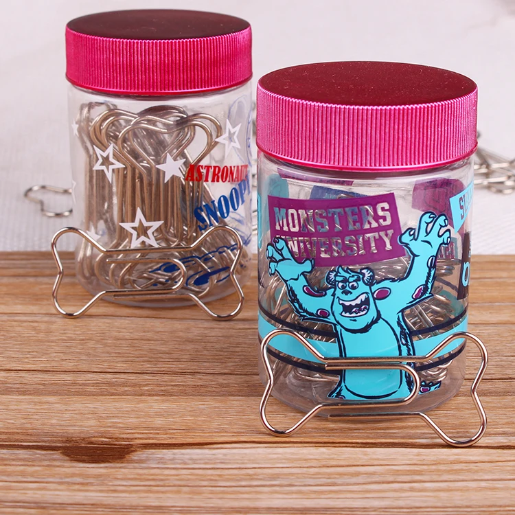 Кости из нержавеющей стали креативные зажимы мультфильм собака металлический