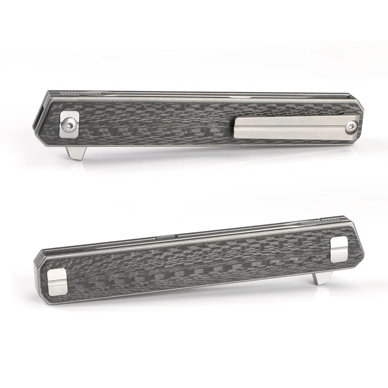 XL Qwaiken тактика Флиппер складной нож Титан + CF ручка M390 лезвие Кемпинг Открытый