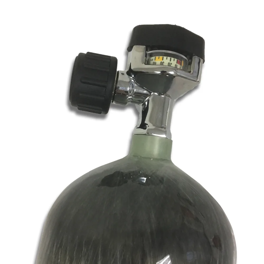 

AC16821 Acecare From China Safety Gauge Valve Attached 6.8L 4500Psi SCBA Carbon Fiber Cylinder PCP Air Rifle/SCUBA Diving Tank