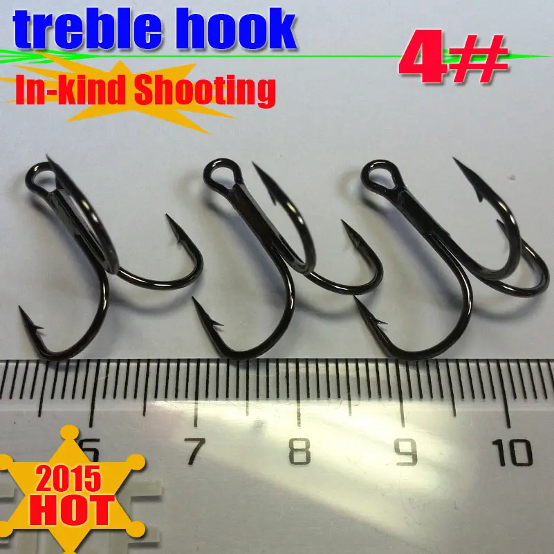 2020NEW  high-carbon steel Treble Fishing Hooks  High Quality 4# 1$ off one more purchase 1000pcs