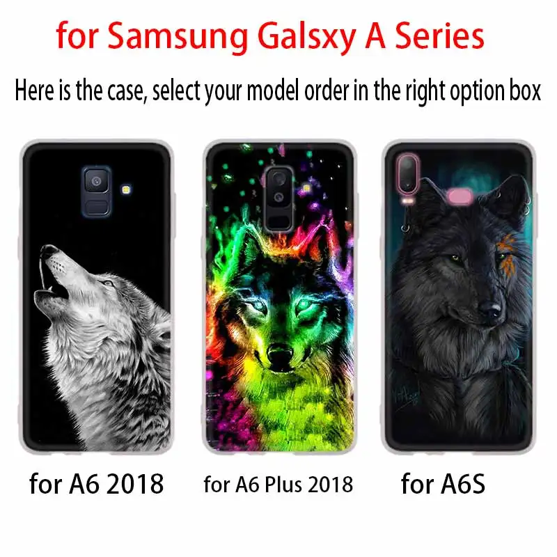 Fierce Snow волк чехол для Samsung Галактики A12/A20/A51/A70/A20s/A21s/A32/A50/A50s/A42/A52/A72 5G A8 A7 A6 2018