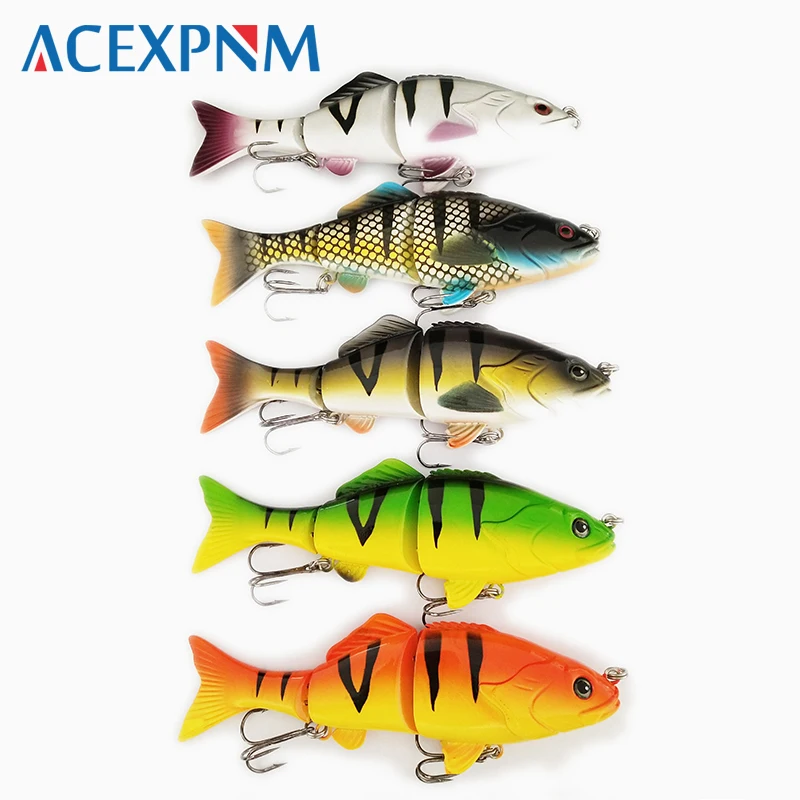 Тонущие воблеры 3 сегмента рыболовные приманки многошарнирная свимбейт 50 г