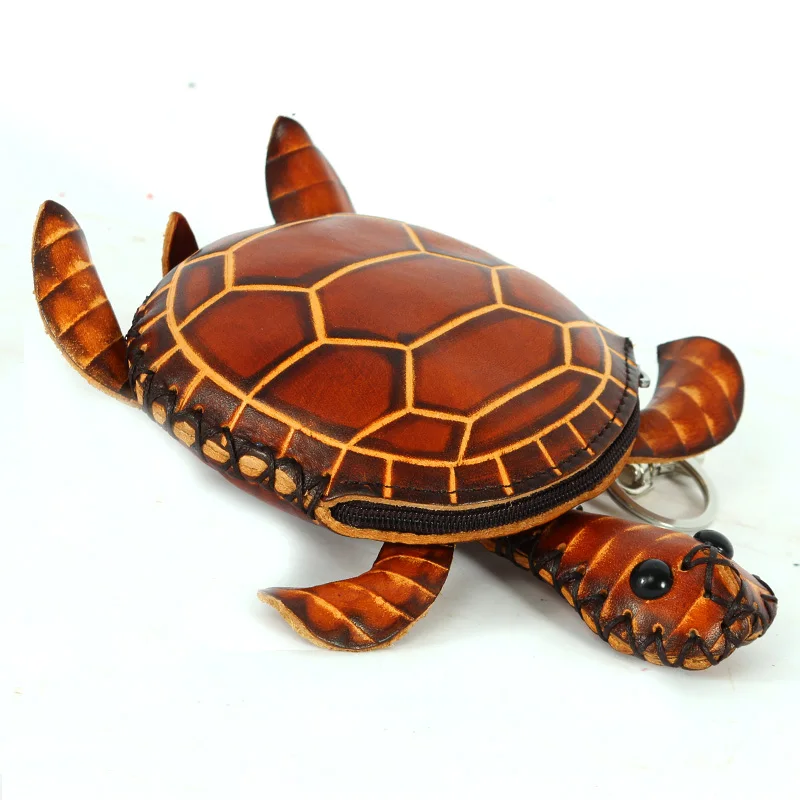 Натуральная кожа кошельки для монет браслет кошелек милая сумка в виде черепахи