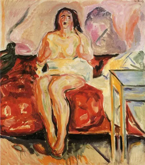 Картина маслом Размножение на льняном холсте girl kindling a stove 1883 Edvard Munch 100% ручная