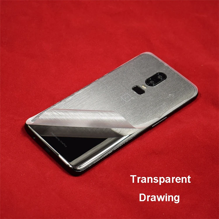 Clear Drawing 3D наклейка из углеродного волокна для OnePlus 7 Pro, кожа/дерево, защитная задняя крышка для телефона, наклейка для OnePlus 6T 1+ 6, наклейка - Цвет: Clear Drawing