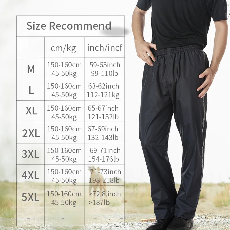 QIAN Impermeable Women/Men Rain Pants Double Layer Thicker Waterproof Windbreak Motorcycle Cycling Fishing Tour Raincoats | Дом и сад