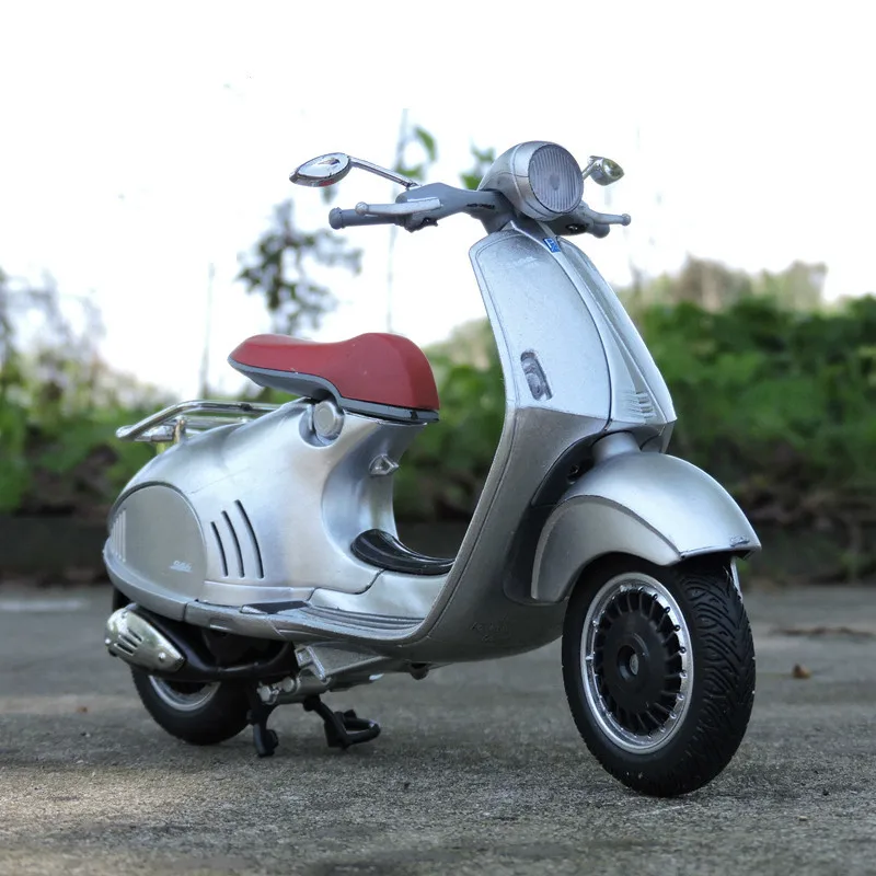 Новинка 1/12 эксклюзивная Коллекционная модель мотоцикла VESPA 946 из литого