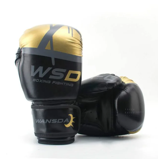 Боксерские перчатки WANSDA для женщин и мужчин боевые митенки MMA Муай Тай luva de box Pro