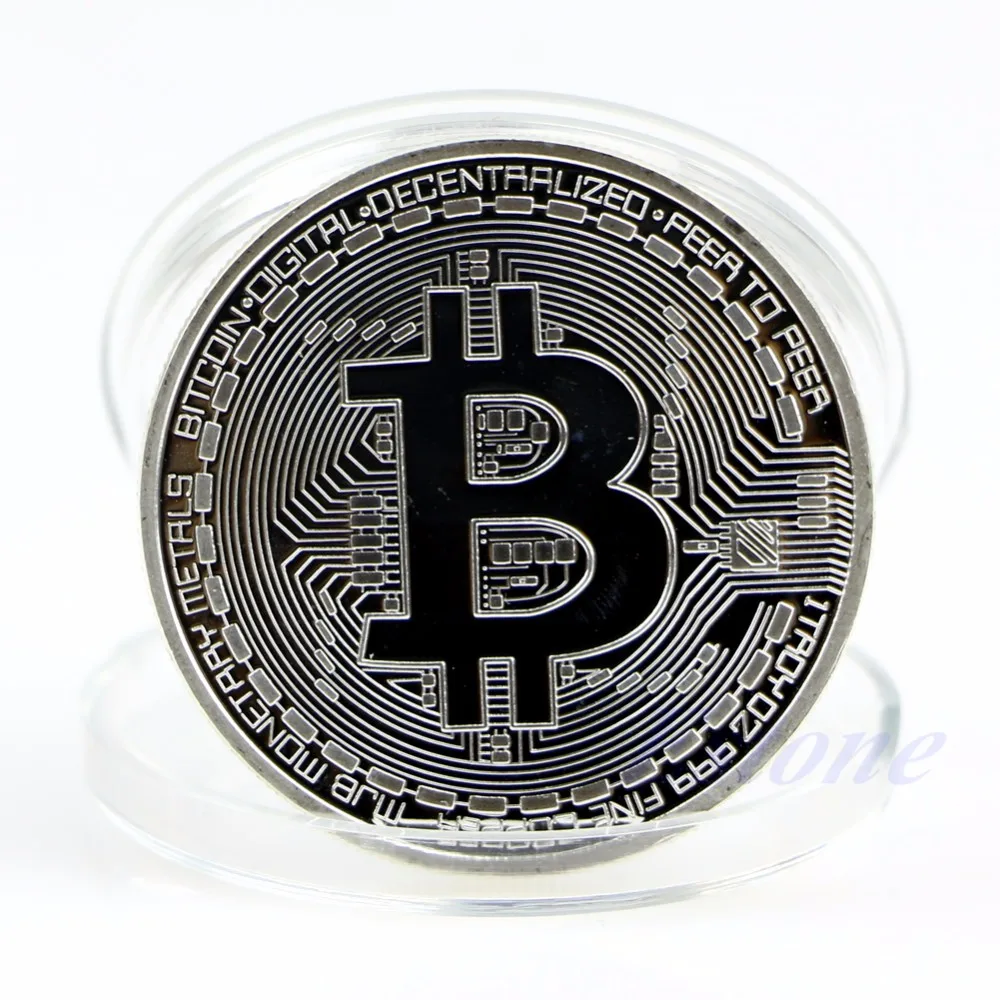 Позолоченные Биткоин монета Коллекционная Биткоин искусство коллекция подарок физический