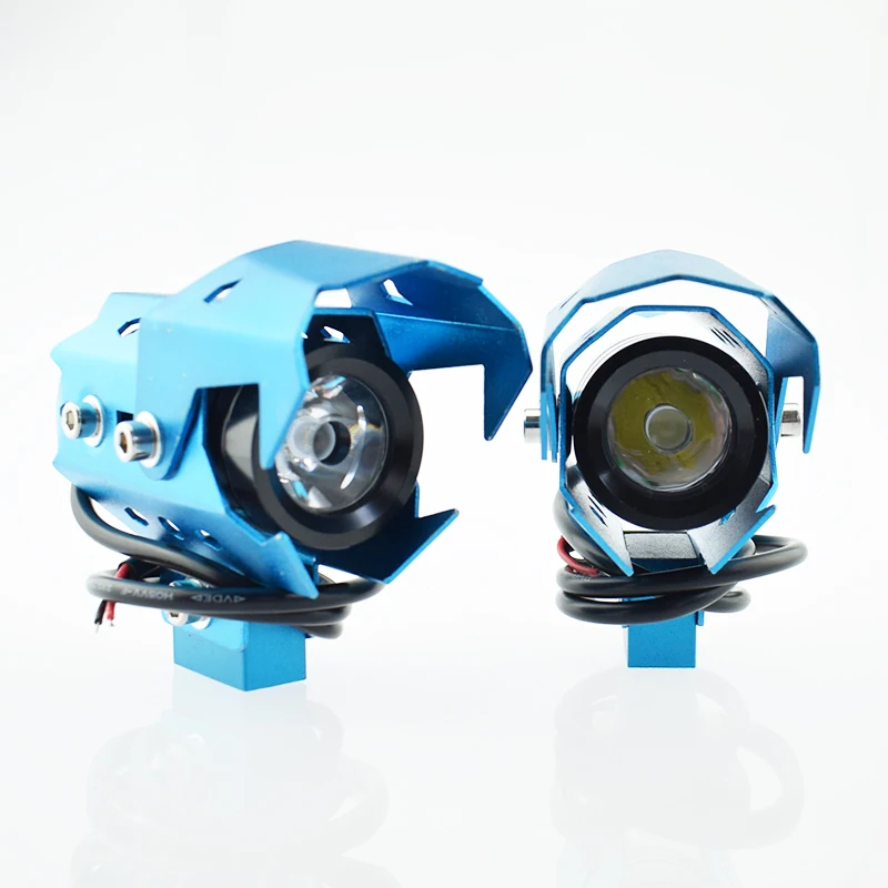 2 шт. moto rcycle фары U8 светодиодный 12 V 125 W moto rbike вождения пятна головного света Автомобильная фара светодиодный DRL Противотуманные фары лампа мото-прожектор