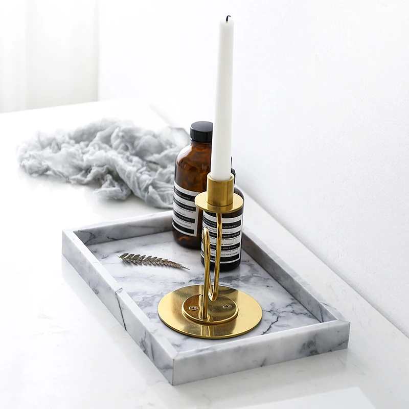 Мраморный поднос современный декоративный для хранения косметики|tray storage|tray