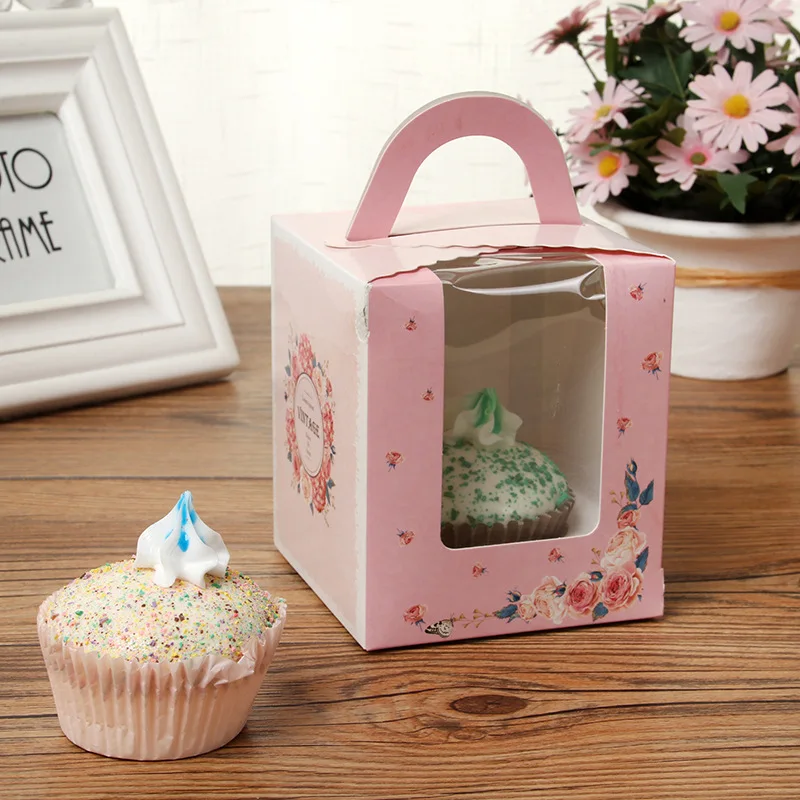 2019 Новые kawaii бумажные коробки для макарон одиночные маффиновые контейнеры кекса