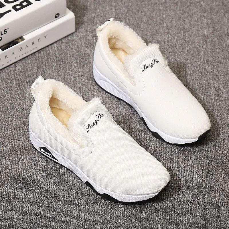 Cushion Breathable New Winter White Canvas Shoes Korean Sports Running | Спорт и развлечения