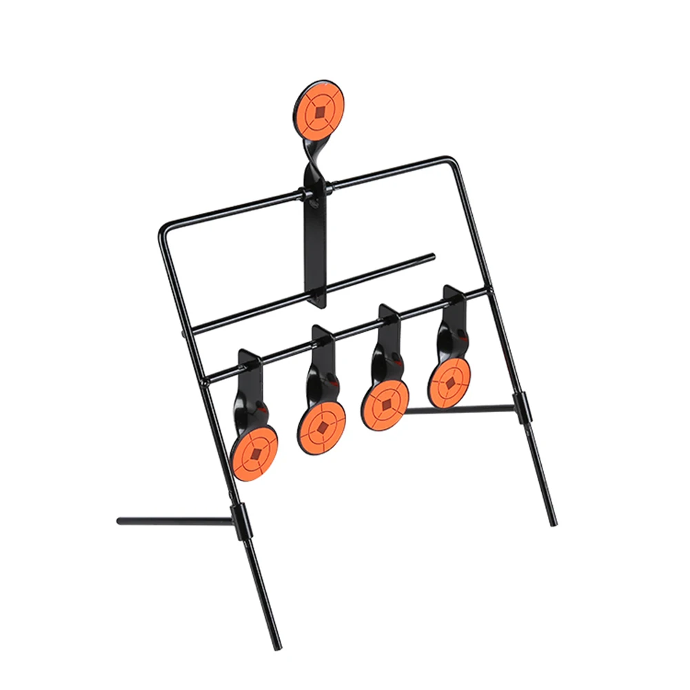 5 Plate Reset Shooting Target Тактический металлический Рогатка BB Gun страйкбол Пейнтбол