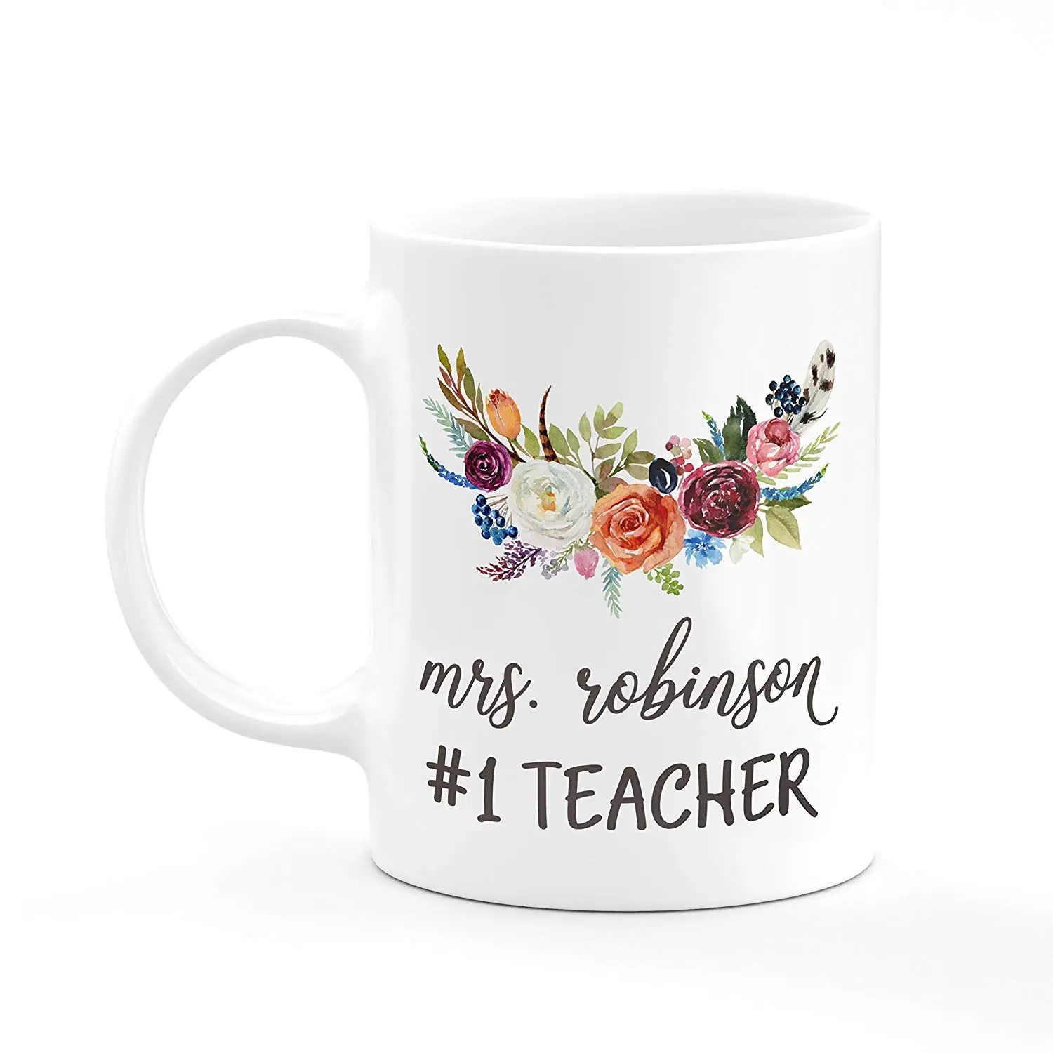 Personalized Graduation Gifts - 11oz Large Ceramic Coffee Cup with Matching Coaster Custom for her | Дом и сад