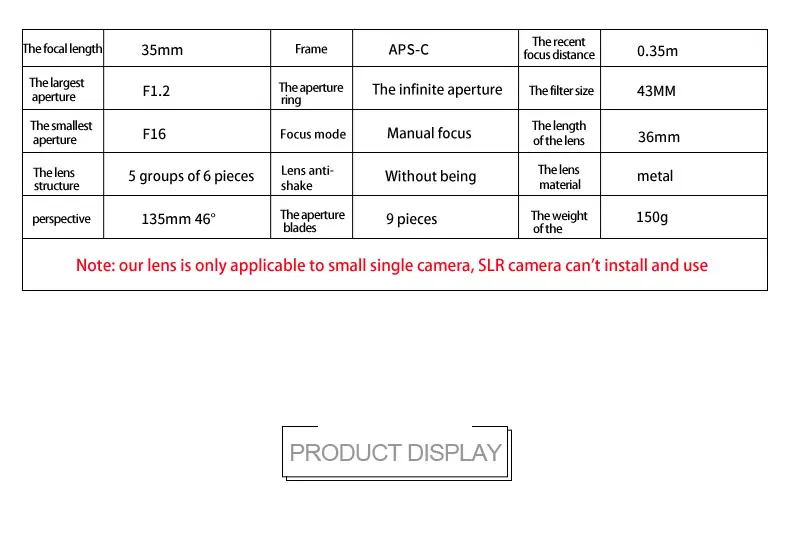 7artsians 35 мм F1.2 APS-C ручной фиксированный объектив для E Mount Canon EOS-M Mount Fuji FX M43 Mount Лидер продаж