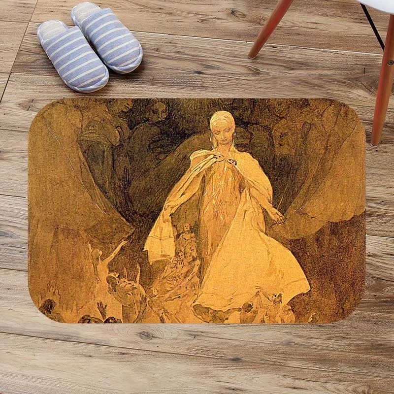 Противоскользящий коврик Alphonse для ванной комнаты с рисунком мухи Коралловый