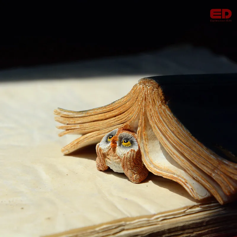 Миниатюрная сказочная фигурка животного из смолы для украшения сада|owl collectibles|owl