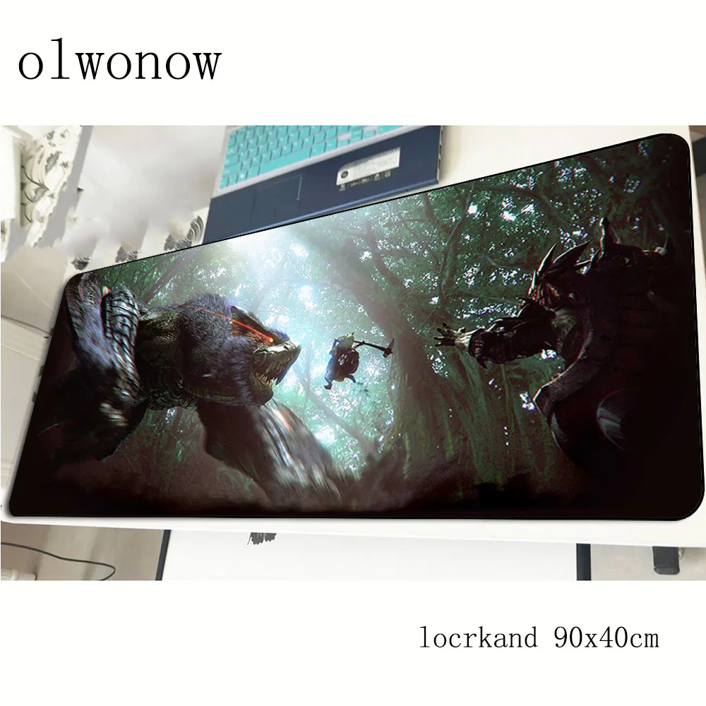 Коврик для мыши Monster Hunter популярный компьютерный коврик 900x400x3 мм padmouse