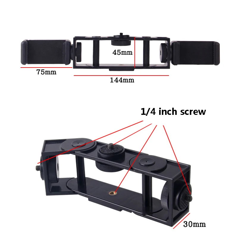 Металлический мини штатив для селфи светодиодная вспышка многопозиционный