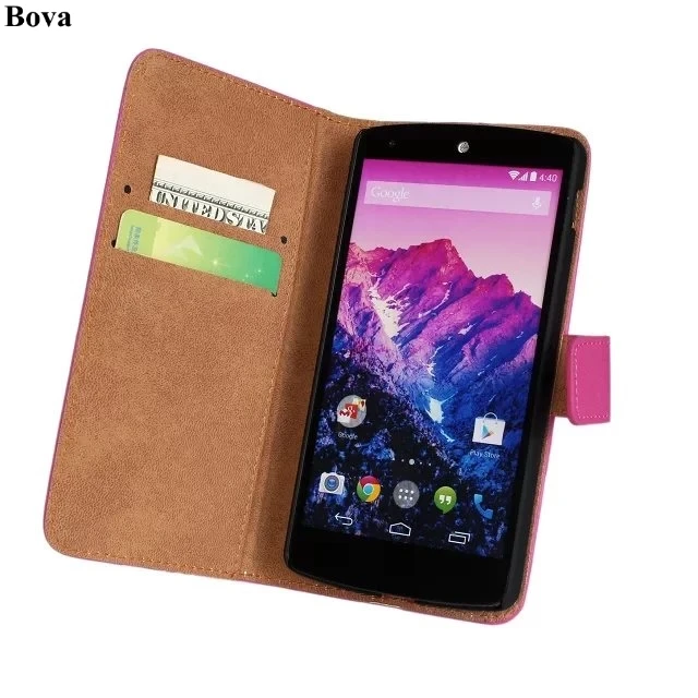Чехлы для LG Nexus 5 чехол премиум класса из искусственной кожи бумажник флип E980 с