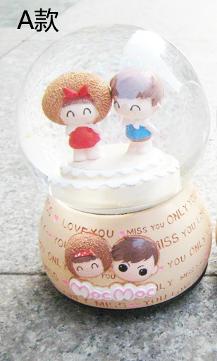 Хрустальный шар вращающаяся музыкальная шкатулка | Дом и сад