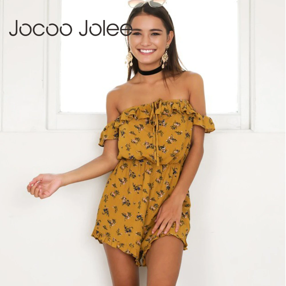 Jocoo Jolee пикантные женские летние комбинезоны с цветочным принтом спринтера