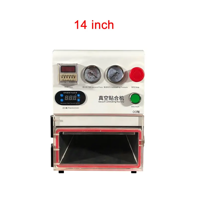 14 дюймовый OCA вакуумный ламинатор для жира изогнутые прямые и планшетные ЖК