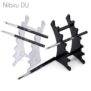 Подставка для маникюрных инструментов, акриловая, держатель кисточки для нейл-арта гвоздей, 1 комплект