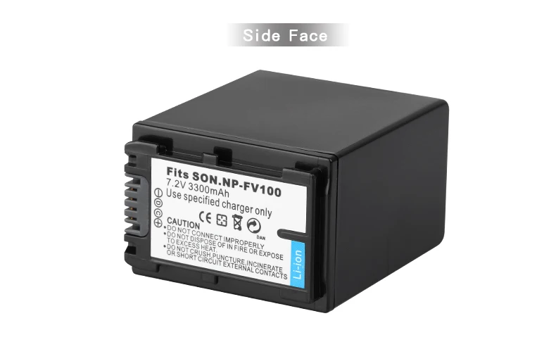 Аккумулятор NP FV100 для камеры sony DCR-DVD103 XR100 HDR-XR550/E HDR-XR350/E HDR-XR150/E NPFV100 3300mah литий-ионный аккумулятор