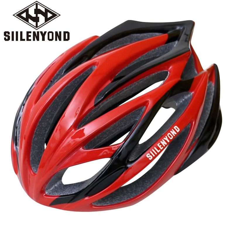 SIILENYOND Ultraligh EPS, для взрослых, для гонок, шоссейные велосипедные шлемы, велосипедный шлем, цельный, литой, MTB, велосипедный шлем, Bicicleta, Ciclismo - Цвет: Красный