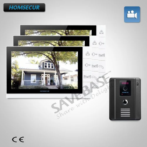 HOMSECUR Wired Video Door Phone Intercom System with 9" TFT LCD Monitor+1/4 CMOS Camera | Безопасность и защита
