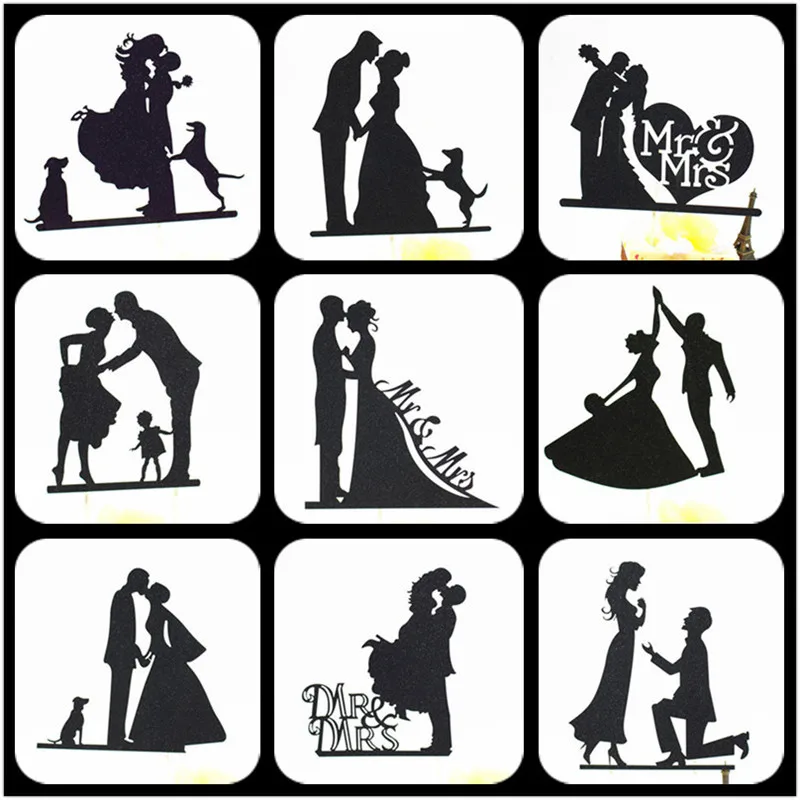 

Cake Topper Wedding Party Decoration Bride And Groom Cake Topper Party Supplies Black Cupcake Toppers Mr Mrs Wedding Cake Topper