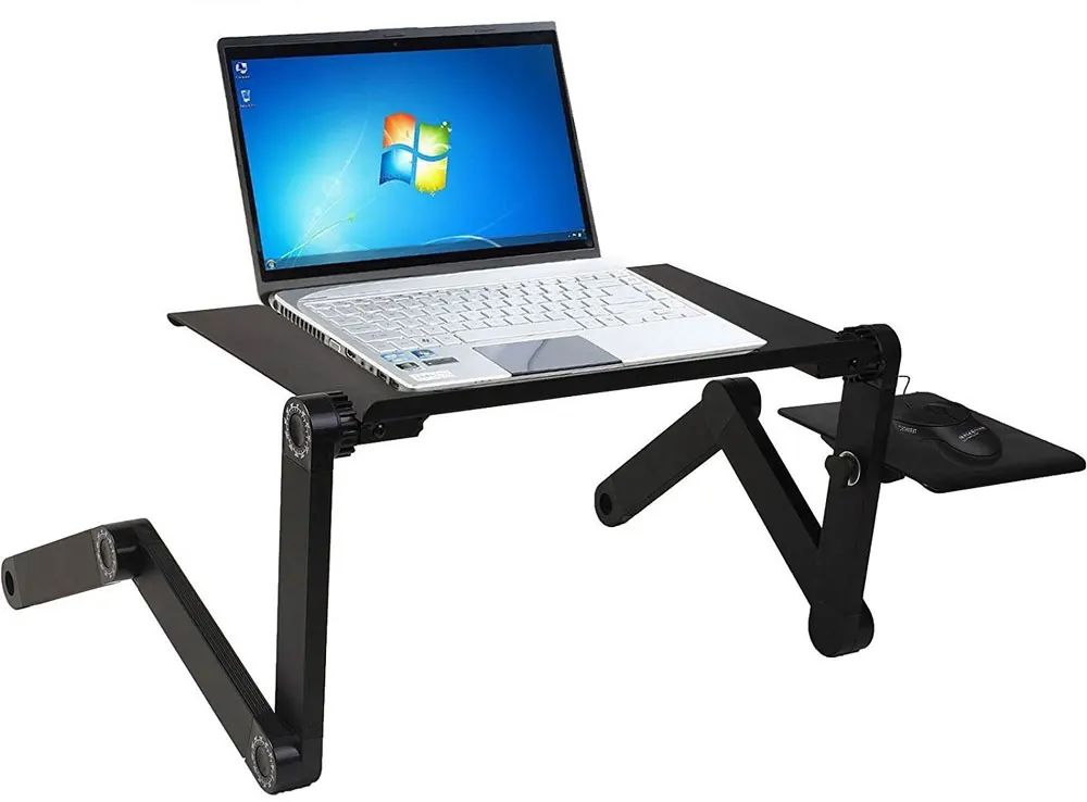 Leewince компьютерные столы Портативный Регулируемый складной ноутбук Lap PC складной стол вентилируемый стенд кровать лоток