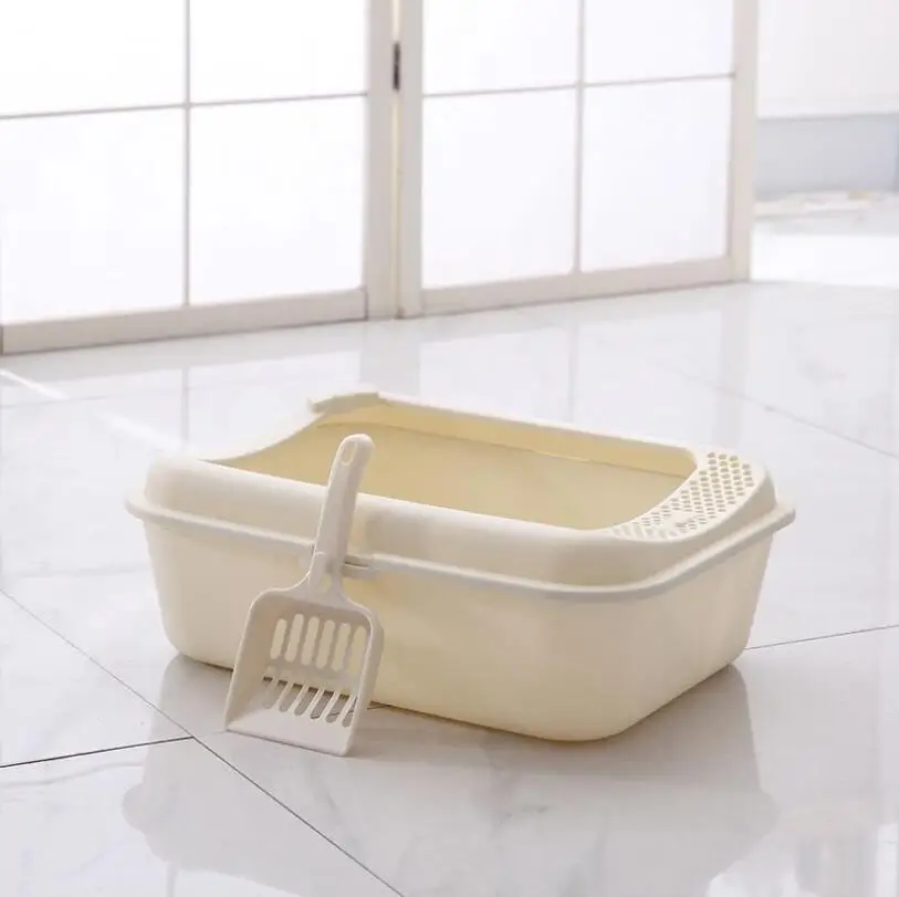 HIPET Pet Dog Cat Litter Box Toilet Bedpan Semi-closed Anti-Splash Puppy Teddy Indoor Toilet Supplys For Dogs Cats Litter Tray