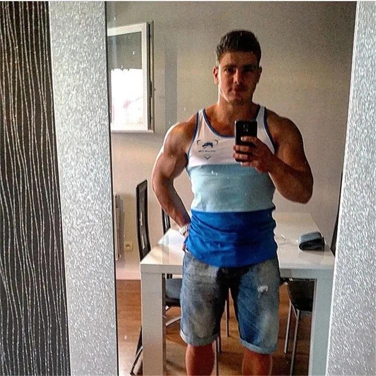 Maoxzon Mens Slim Beauty Fitness Tank Tops For Male Summer Casual Bodybuilding Jogger Muscle Gymnasium Sleeveless Shirts Vests | Мужская