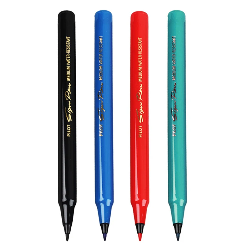 Pilot Sign Pen 3 шт./лот средние чернила на водной основе черный/красный/синий цвет |