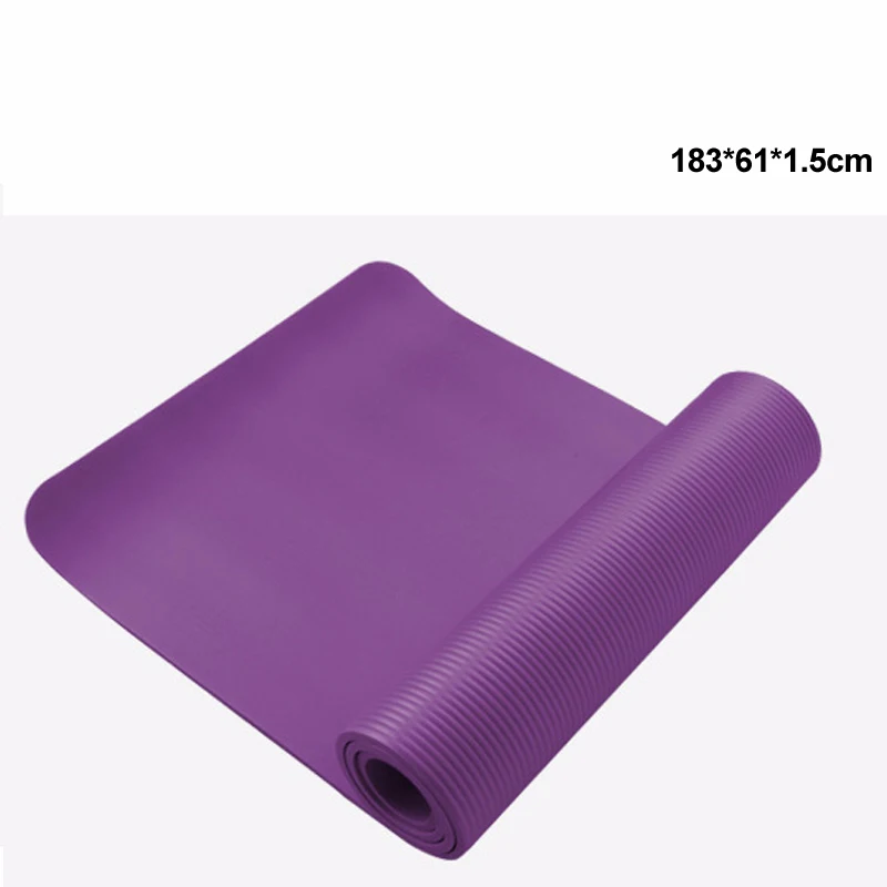 10mm15mm Нескользящие коврики для йоги для фитнеса безвкусная Гимнастика-Пилатес Спортивные щитки для упражнений - Цвет: Белый
