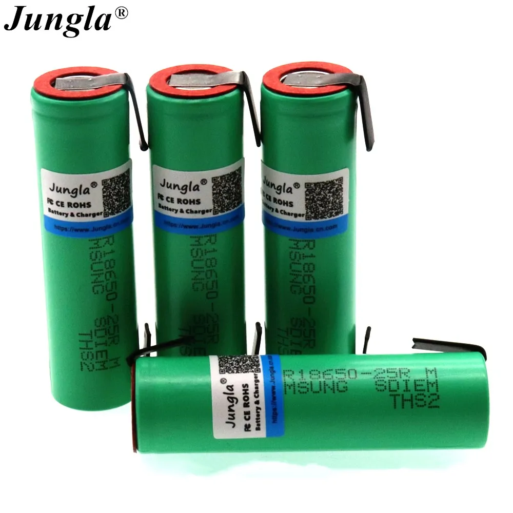 2~ 10 шт 18650 2500mAh аккумулятор INR1865025R 3,6 V разряда 20A выделенная батарея питания для samsung+ DIY никель
