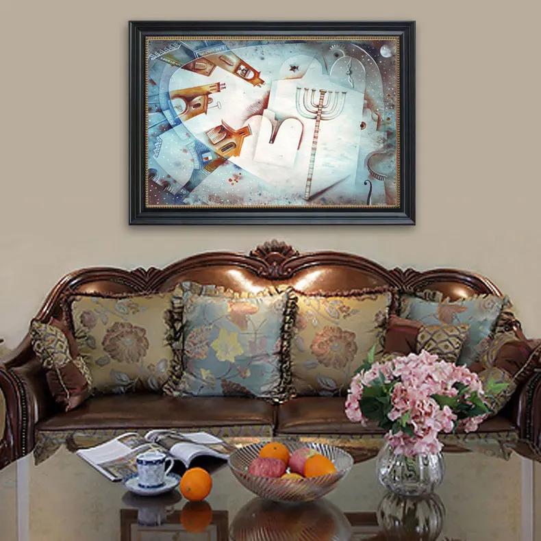 Fantasy City Posters Prints Abstract Fairy Dream Star Wall Art Pictures Retro Room Home Decor Canvas Painting/kids bedroom decor | Дом и сад